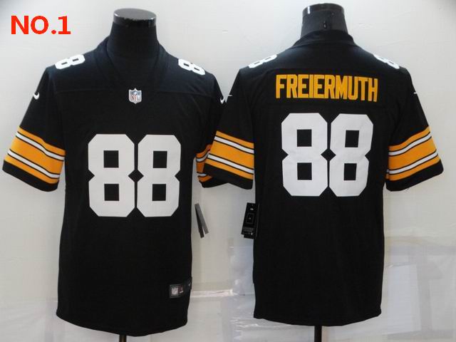 Men's Pittsburgh Steelers #88 Pat Freiermuth Jersey NO.1;